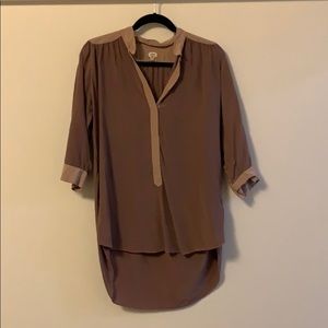 Silk 3/4 Sleeve Work Shirt